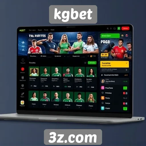 Interface do usuário no site kgbet